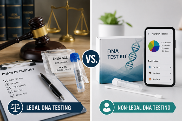 Legal vs. Non-Legal DNA Testing: What's the Difference