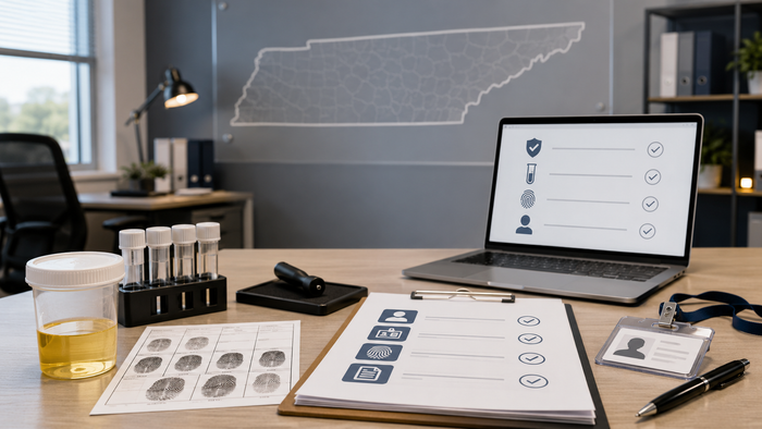 Workplace Compliance in Tennessee: Drug Screening, Fingerprinting, and I-9/E-Verify Explained