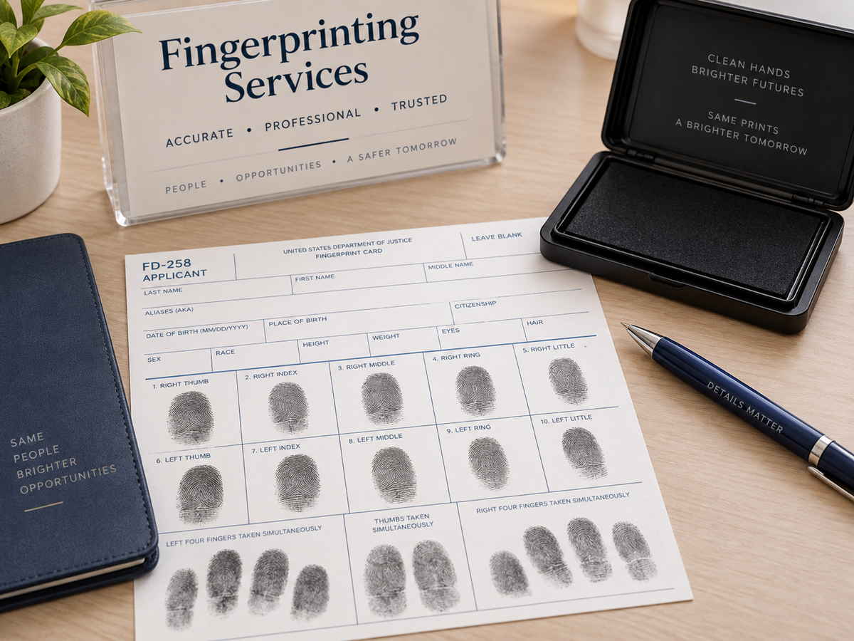Ink fingerprinting service